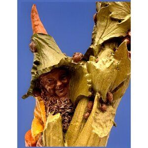 Tom Clark Gnome STU Figurine #81 Chef Stuart Carrots Stew Celery Cook 10" Tall